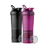 SHAKER PROSTAK 22OZ PACK X2 COLOR NEGRO Y CIRUELA - BLENDER BOTTLE